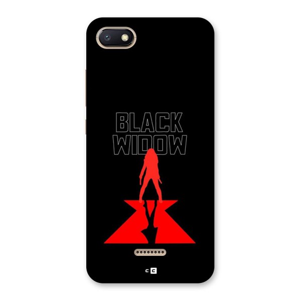 Black Widow Back Case for Redmi 6A