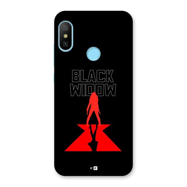 Black Widow Back Case for Redmi 6 Pro