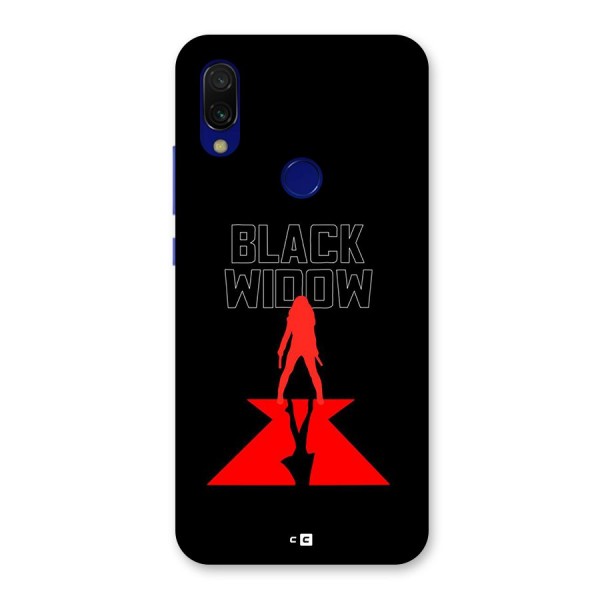 Black Widow Back Case for Redmi 7