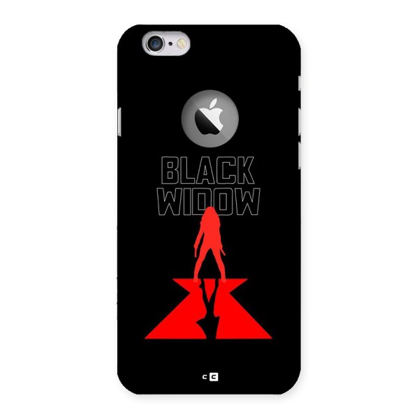 Black Widow Back Case for iPhone 6 Logo Cut