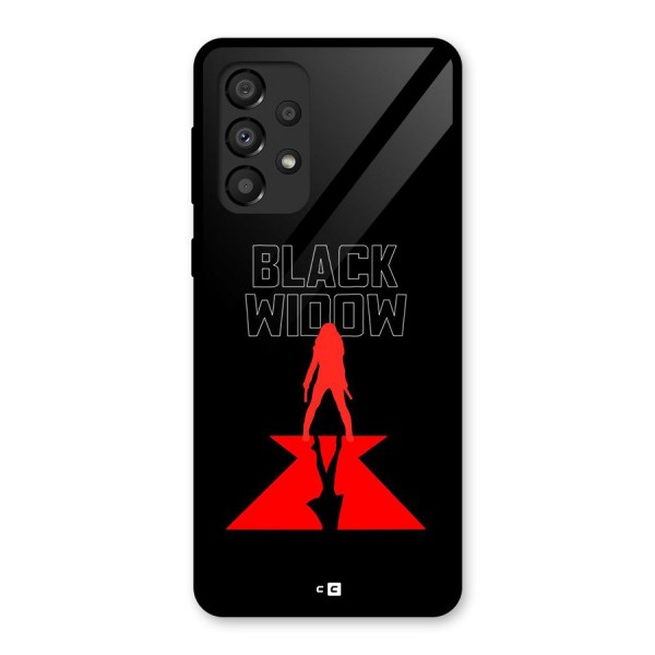 Black Widow Glass Back Case for Galaxy A33 5G