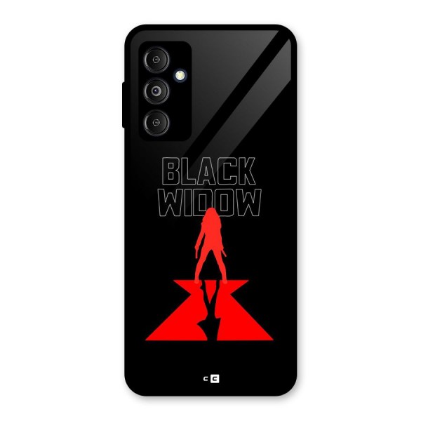 Black Widow Glass Back Case for Galaxy M14 5G