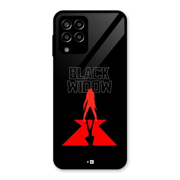 Black Widow Glass Back Case for Galaxy M33