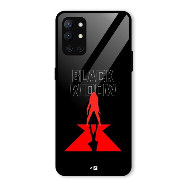 Black Widow Glass Back Case for OnePlus 9R