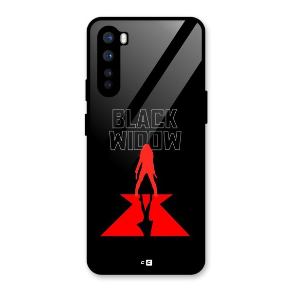 Black Widow Glass Back Case for OnePlus Nord