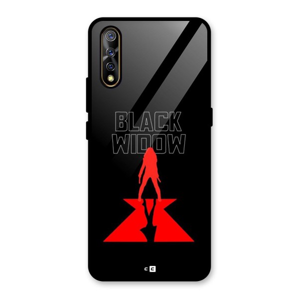 Black Widow Glass Back Case for Vivo S1
