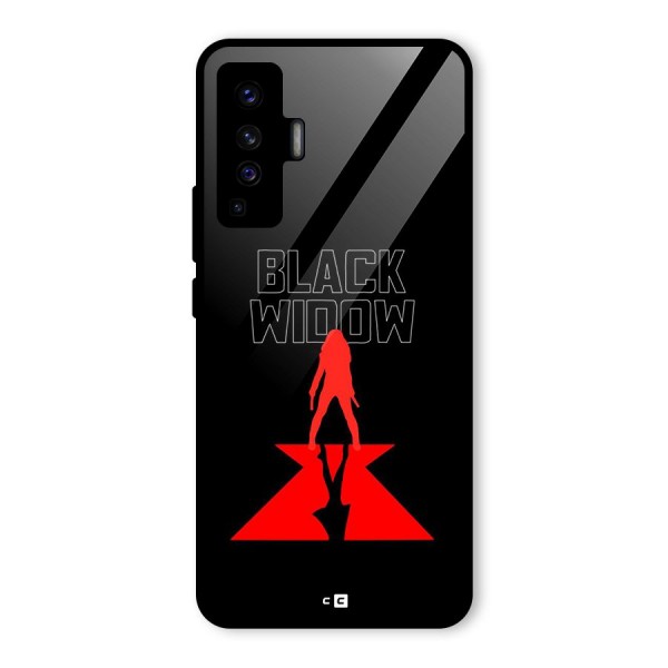 Black Widow Glass Back Case for Vivo X50