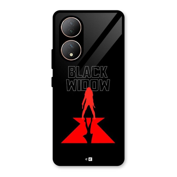 Black Widow Glass Back Case for Vivo Y100A