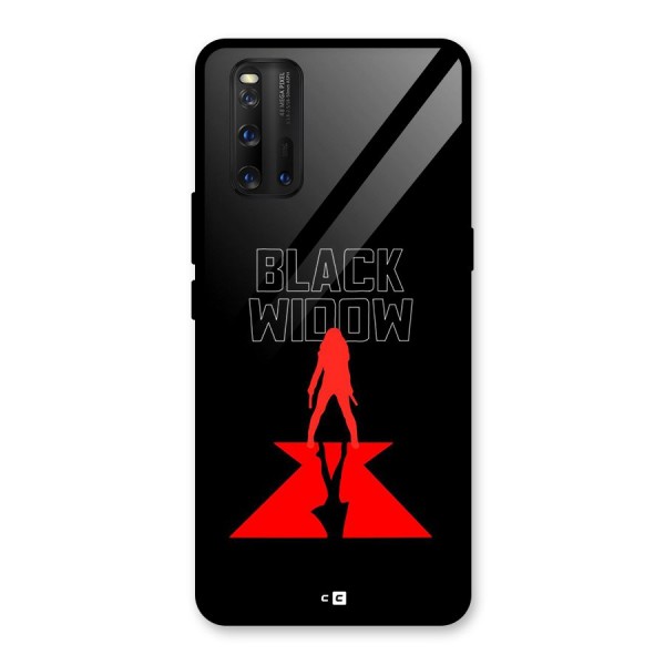 Black Widow Glass Back Case for Vivo iQOO 3