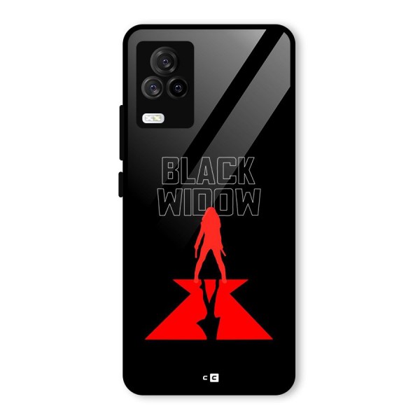 Black Widow Glass Back Case for Vivo iQOO 7 Legend 5G