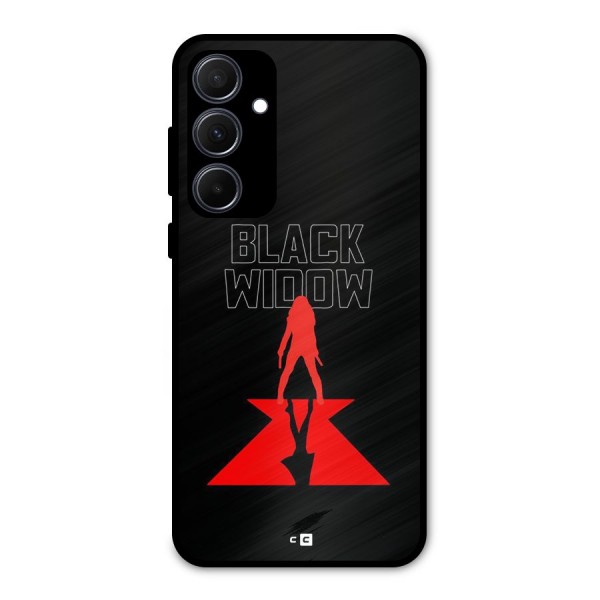 Black Widow Metal Back Case for Galaxy A35
