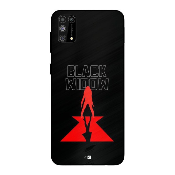 Black Widow Metal Back Case for Galaxy F41