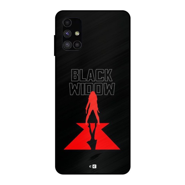 Black Widow Metal Back Case for Galaxy M51