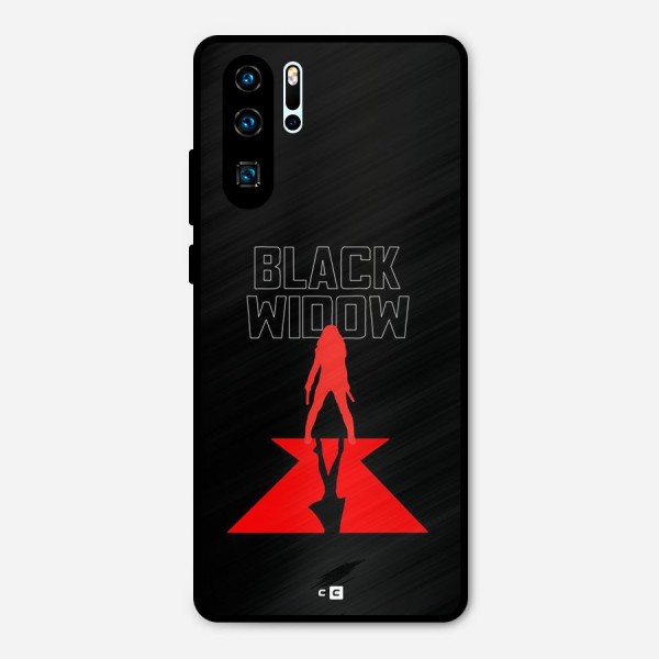 Black Widow Metal Back Case for Huawei P30 Pro