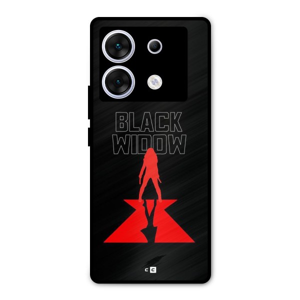 Black Widow Metal Back Case for Infinix Zero 30 5G