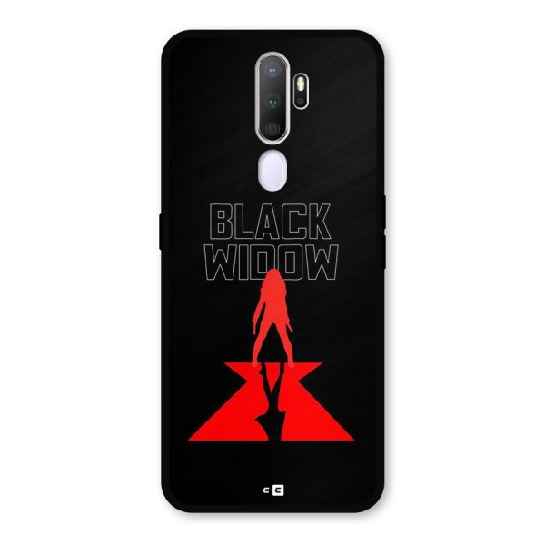Black Widow Metal Back Case for Oppo A9 (2020)