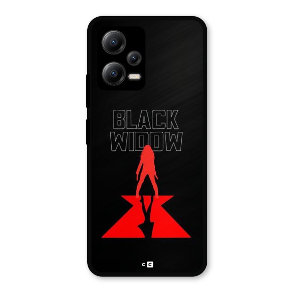Black Widow Metal Back Case for Poco X5