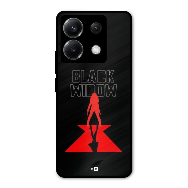 Black Widow Metal Back Case for Poco X6