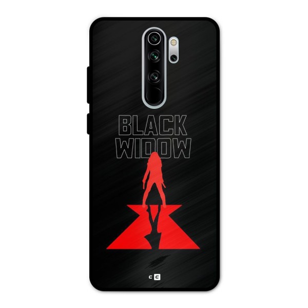 Black Widow Metal Back Case for Redmi Note 8 Pro
