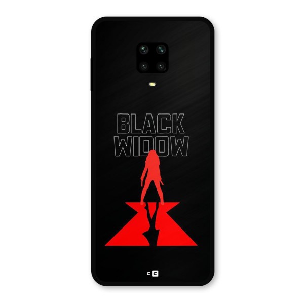 Black Widow Metal Back Case for Redmi Note 9 Pro Max