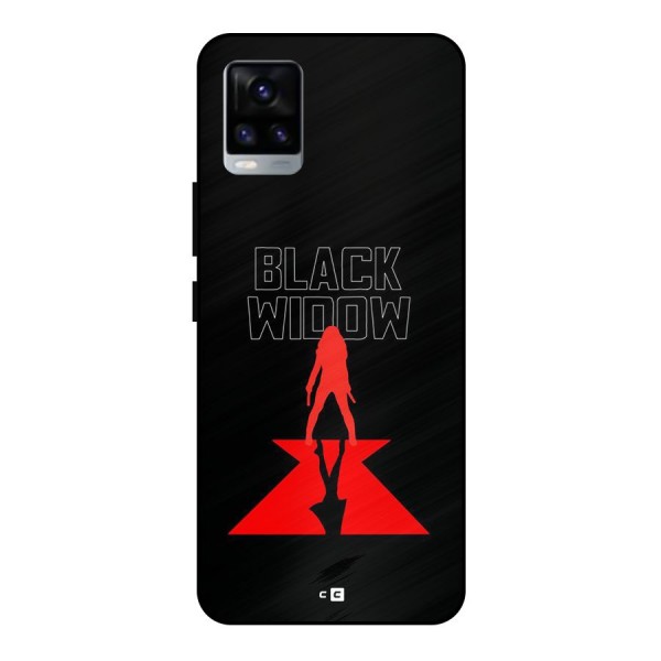 Black Widow Metal Back Case for Vivo V20