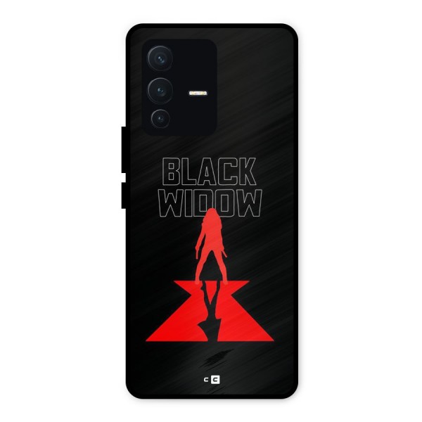 Black Widow Metal Back Case for Vivo V23 5G