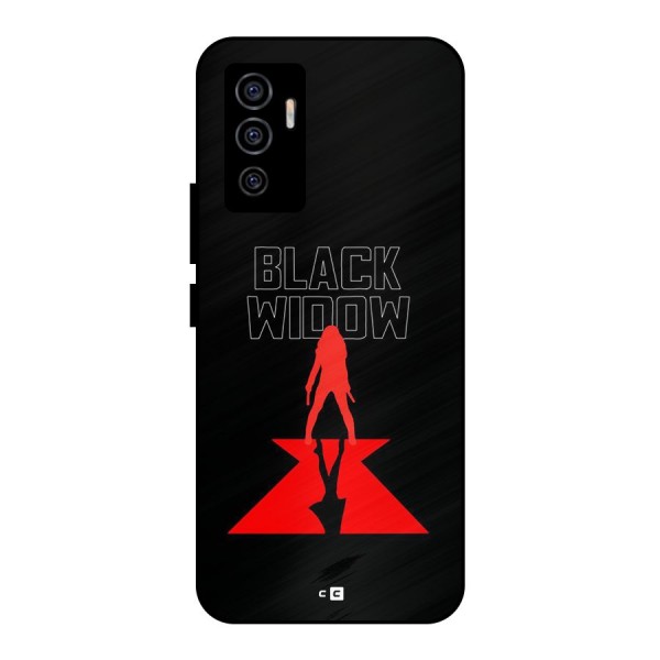 Black Widow Metal Back Case for Vivo V23e