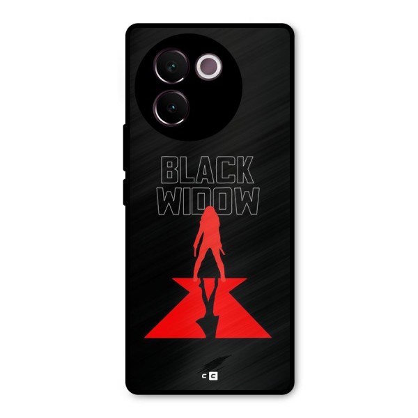 Black Widow Metal Back Case for Vivo V30e