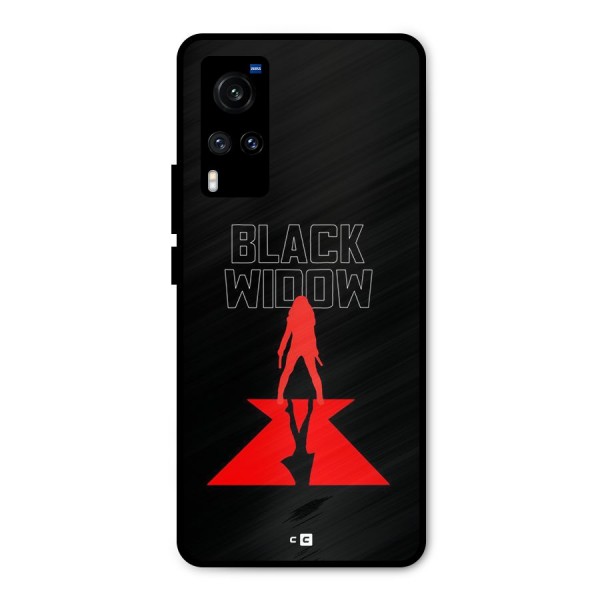 Black Widow Metal Back Case for Vivo X60