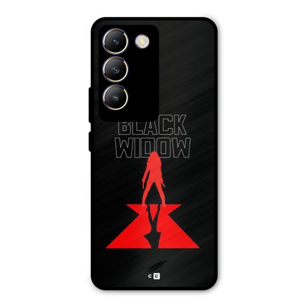 Black Widow Metal Back Case for Vivo Y200e