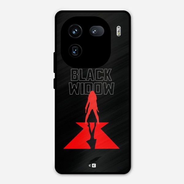 Black Widow Metal Back Case for iQOO 12