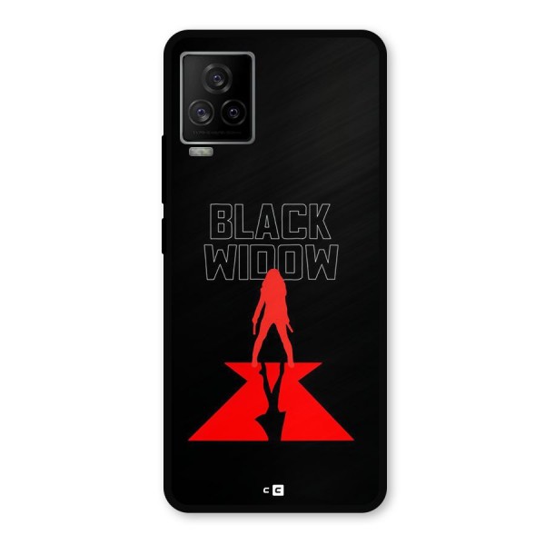 Black Widow Metal Back Case for iQOO 7 Legend 5G