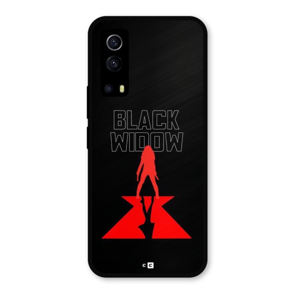 Black Widow Metal Back Case for iQOO Z3
