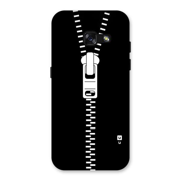 Black Zipper Back Case for Galaxy A3 (2017)