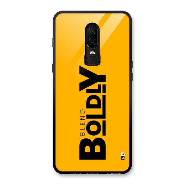 Blend Bold Glass Back Case for OnePlus 6