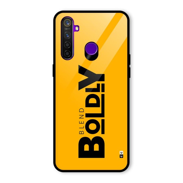 Blend Bold Glass Back Case for Realme 5 Pro