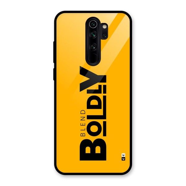 Blend Bold Glass Back Case for Redmi Note 8 Pro