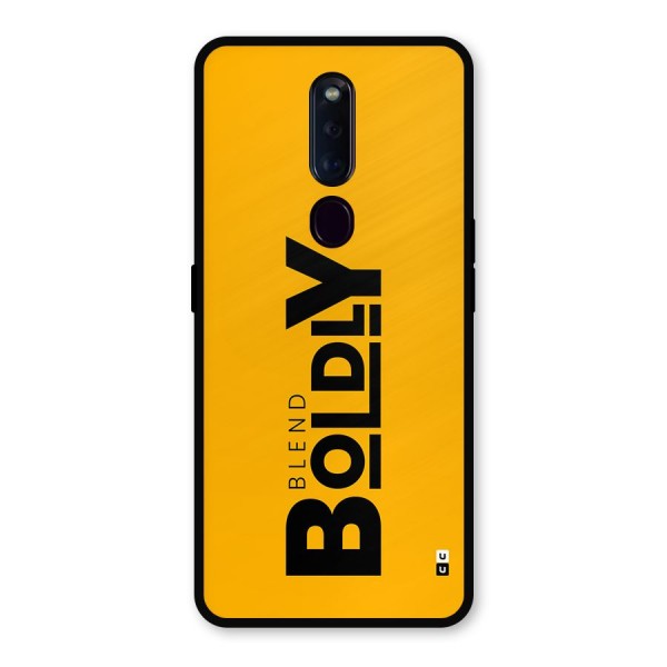 Blend Bold Metal Back Case for Oppo F11 Pro