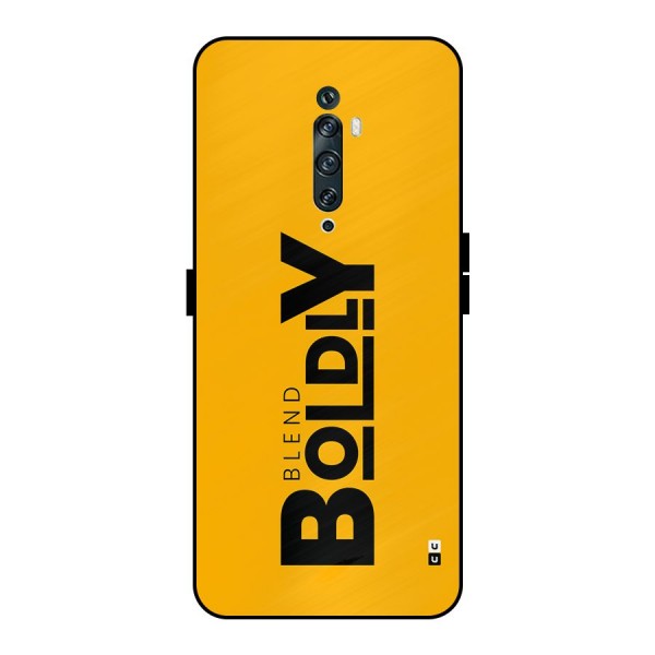 Blend Bold Metal Back Case for Oppo Reno2 F