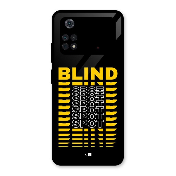 Blind Spot Glass Back Case for Poco M4 Pro 4G