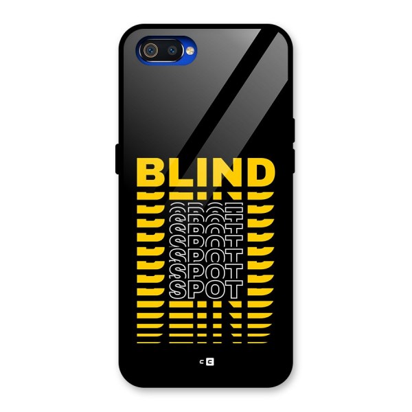 Blind Spot Glass Back Case for Realme C2