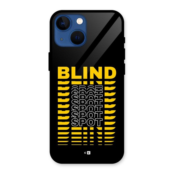 Blind Spot Glass Back Case for iPhone 13 Mini