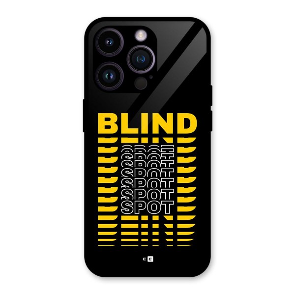 Blind Spot Glass Back Case for iPhone 14 Pro