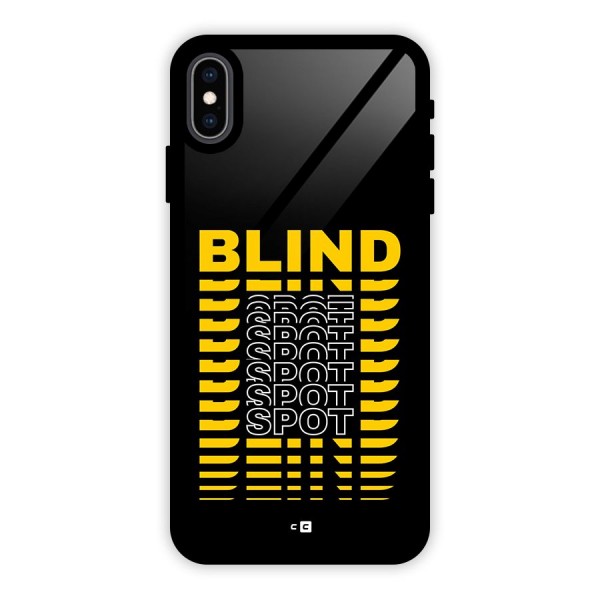 Blind Spot Glass Back Case for iPhone XS Max