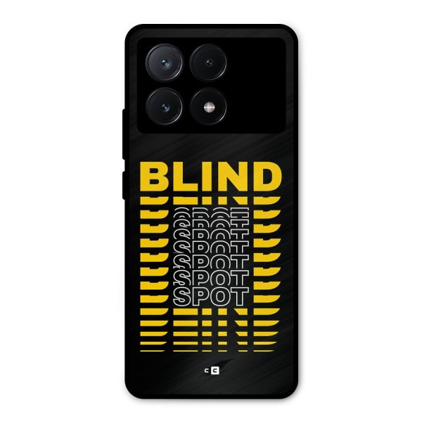 Blind Spot Metal Back Case for Poco X6 Pro