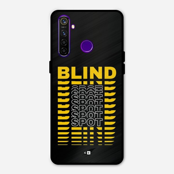 Blind Spot Metal Back Case for Realme 5 Pro
