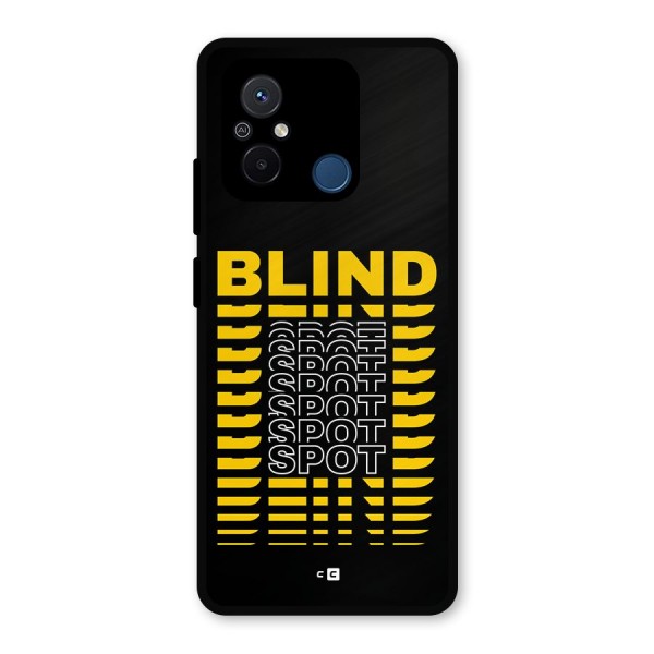 Blind Spot Metal Back Case for Redmi 12C