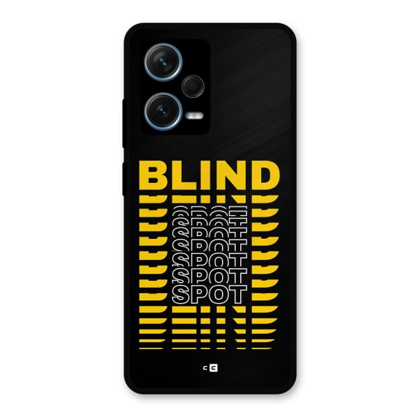 Blind Spot Metal Back Case for Redmi Note 12 Pro Plus 5G