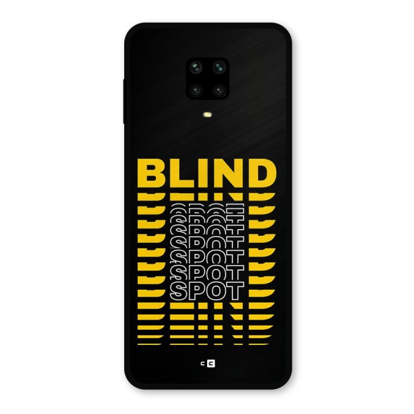 Blind Spot Metal Back Case for Redmi Note 9 Pro Max