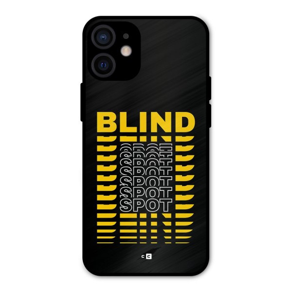 Blind Spot Metal Back Case for iPhone 12 Mini